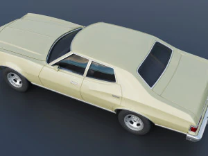 Gran Torino 4-Door Sedan 1974 3D Print Model