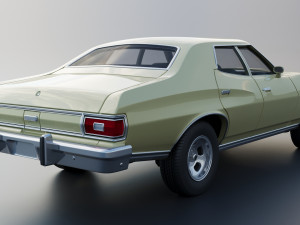 Gran Torino 4-Door Sedan 1974 Modèles 3D en vedette