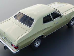 Gran Torino 4-Door Sedan 1974 3D Print Model
