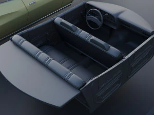 Gran Torino 4-Door Sedan 1974 3D Print Model