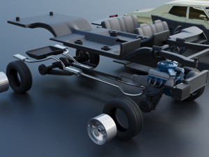 Gran Torino 4-Door Sedan 1974 Modèles 3D en vedette