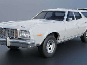 Gran Torino Wagon 1974 3D Baskı Modeli