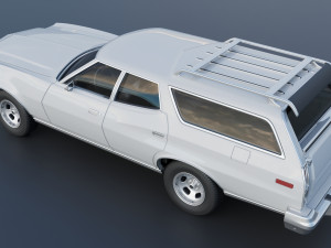 Gran Torino Wagon 1974 3D Baskı Modeli