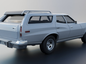 Gran Torino Wagon 1974 3D Baskı Modeli