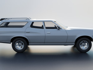 Gran Torino Wagon 1974 3D Baskı Modeli