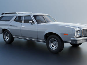 Gran Torino Wagon 1974 3D Baskı Modeli