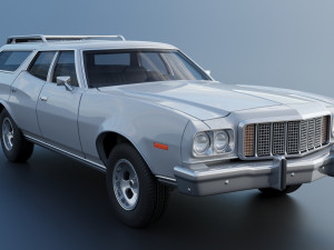 Gran Torino Wagon 1974 3D Baskı Modeli