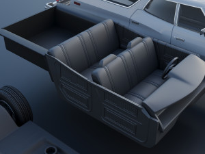 Gran Torino Wagon 1974 3D Baskı Modeli