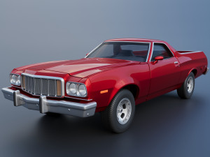 Ranchero 1974 3D प्रिंट मॉडल