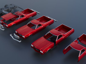Ranchero 1974 Modelo de impresión 3D
