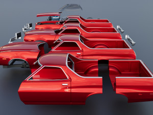 Ranchero 1974 Modelo de impresión 3D