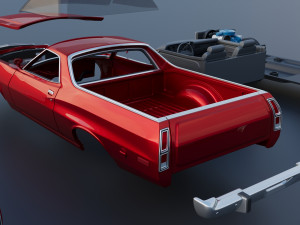 Ranchero 1974 Modelo de impresión 3D