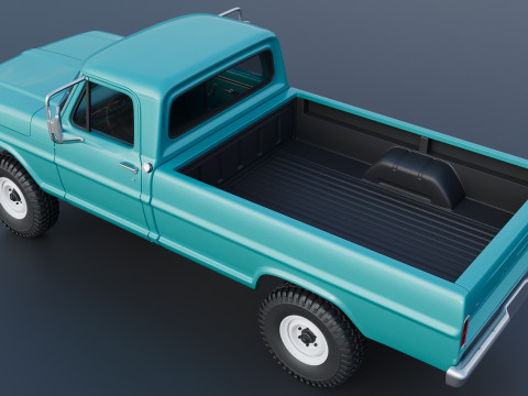 Pickup Truck F250 1969 3D Print Model