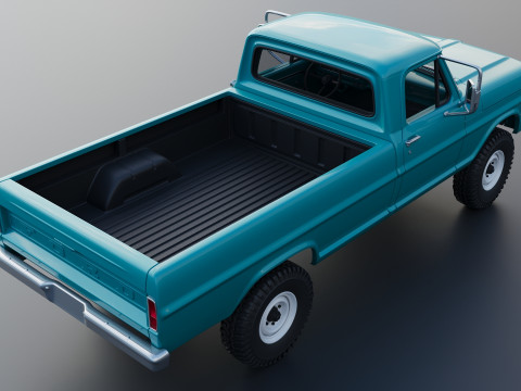Pickup Truck F250 1969 3D Print Model