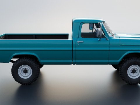 Pickup Truck F250 1969 3D Print Model