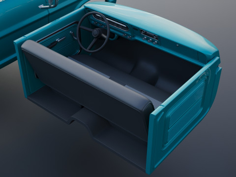 Pickup Truck F250 1969 3D Print Model