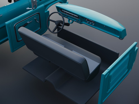 Pickup Truck F250 1969 3D Print Model