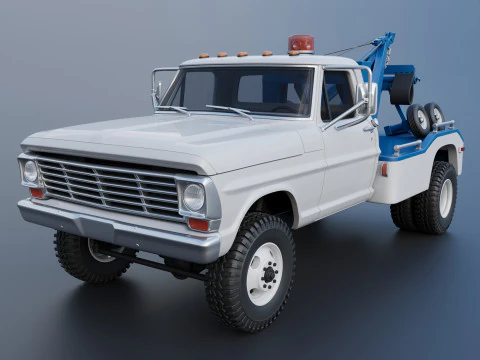 Destruidor F-350 1969 Modelo de Impressão 3D