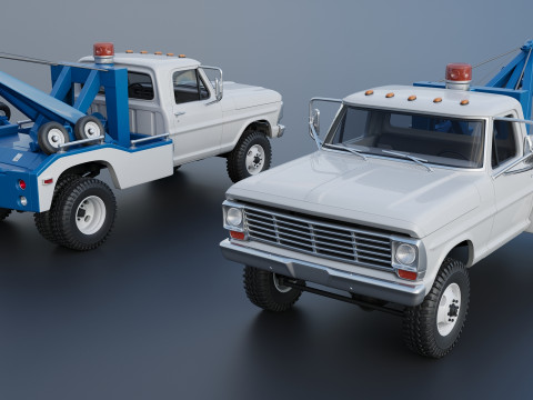 F-350 Wrecker 1969 Modelo de Impressão 3D