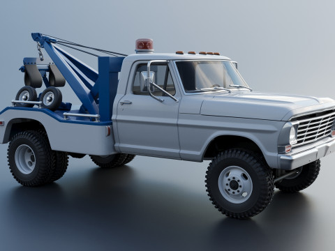 F-350 Wrecker 1969 Modelo de Impressão 3D