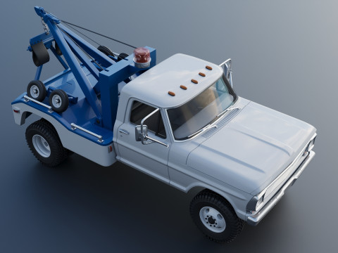 F-350 Wrecker 1969 Modelo de Impressão 3D