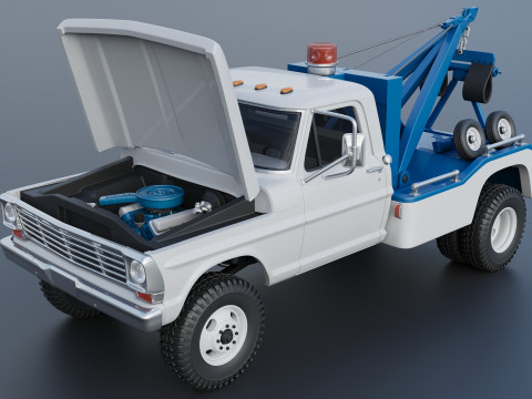 F-350 Wrecker 1969 Modelo de Impressão 3D