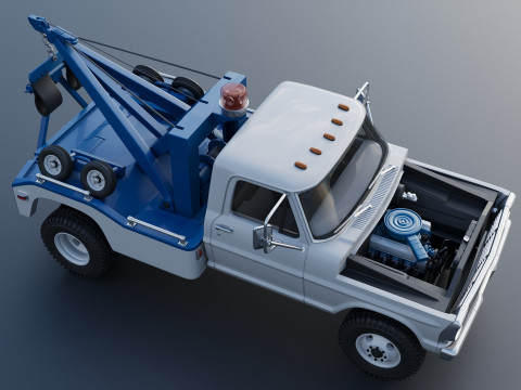 F-350 Wrecker 1969 Modelo de Impressão 3D