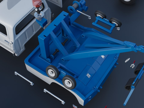 F-350 Wrecker 1969 Modelo de Impressão 3D
