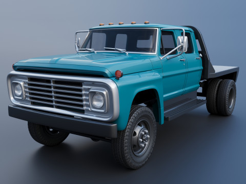 F-750 Crew Cab 1971 3D प्रिंट मॉडल