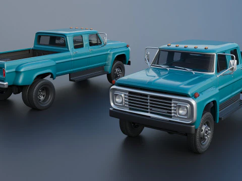 F-750 Crew Cab 1971 3D Print Model