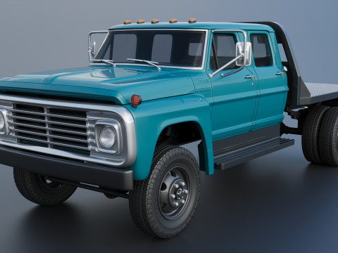 F-750 Crew Cab 1971 3D प्रिंट मॉडल