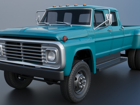 F-750 Crew Cab 1971 3D प्रिंट मॉडल