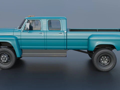 F-750 Crew Cab 1971 3D Print Model