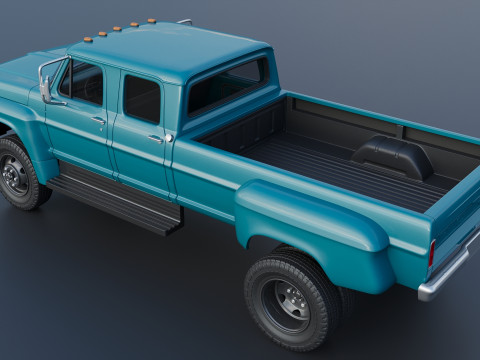 F-750 Crew Cab 1971 3D प्रिंट मॉडल