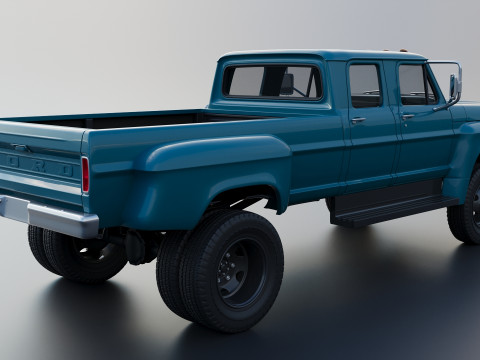 F-750 Crew Cab 1971 3D प्रिंट मॉडल