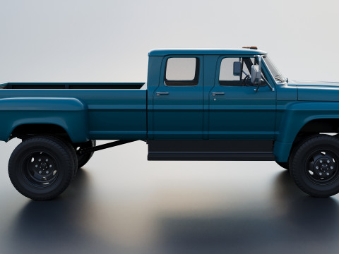 F-750 Crew Cab 1971 3D प्रिंट मॉडल