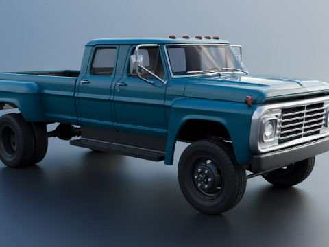 F-750 Crew Cab 1971 3D प्रिंट मॉडल