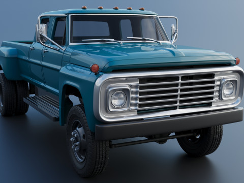 F-750 Crew Cab 1971 3D प्रिंट मॉडल