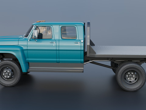 F-750 Crew Cab 1971 3D प्रिंट मॉडल