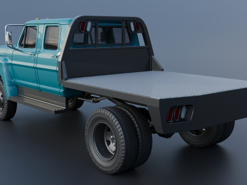F-750 Crew Cab 1971 3D प्रिंट मॉडल