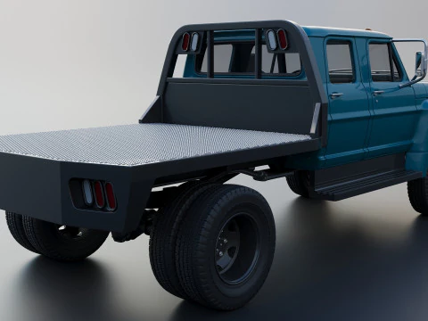 F-750 Crew Cab 1971 3D Print Model