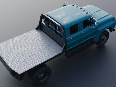 F-750 Crew Cab 1971 3D Print Model