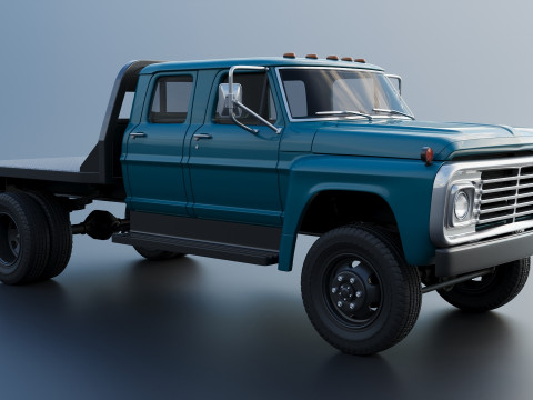 F-750 Crew Cab 1971 3D प्रिंट मॉडल