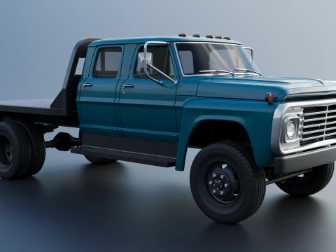 F-750 Crew Cab 1971 3D Print Model