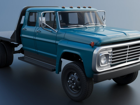 F-750 Crew Cab 1971 3D प्रिंट मॉडल