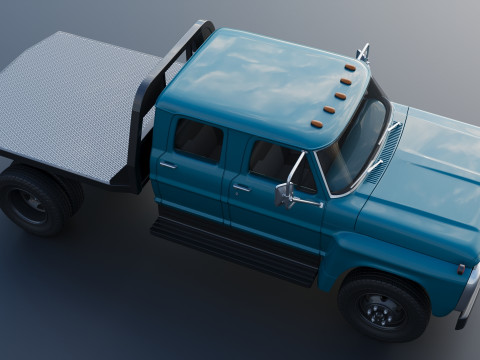 F-750 Crew Cab 1971 3D प्रिंट मॉडल