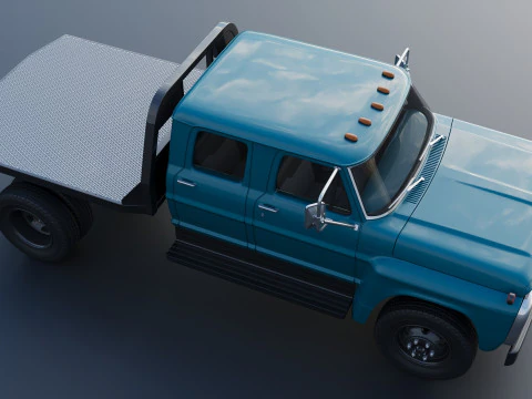 F-750 Crew Cab 1971 3D Print Model