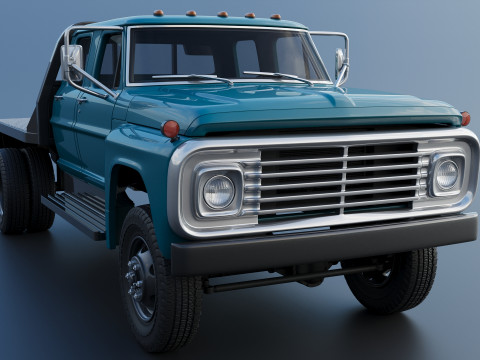F-750 Crew Cab 1971 3D प्रिंट मॉडल