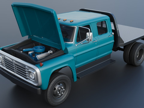 F-750 Crew Cab 1971 3D प्रिंट मॉडल