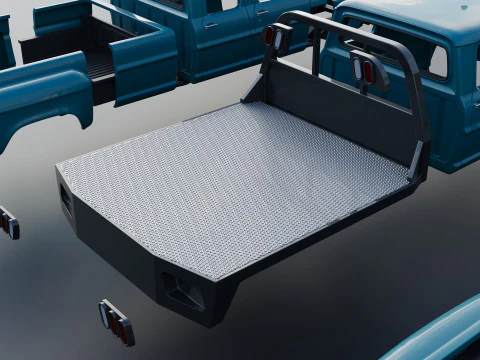 F-750 Crew Cab 1971 3D Print Model